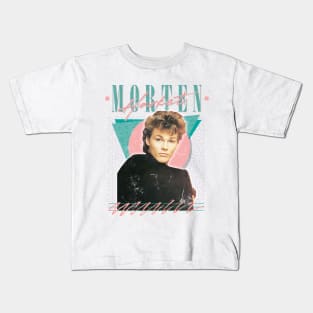 80s Vintage Style Morten Harket Aesthetic Design Kids T-Shirt